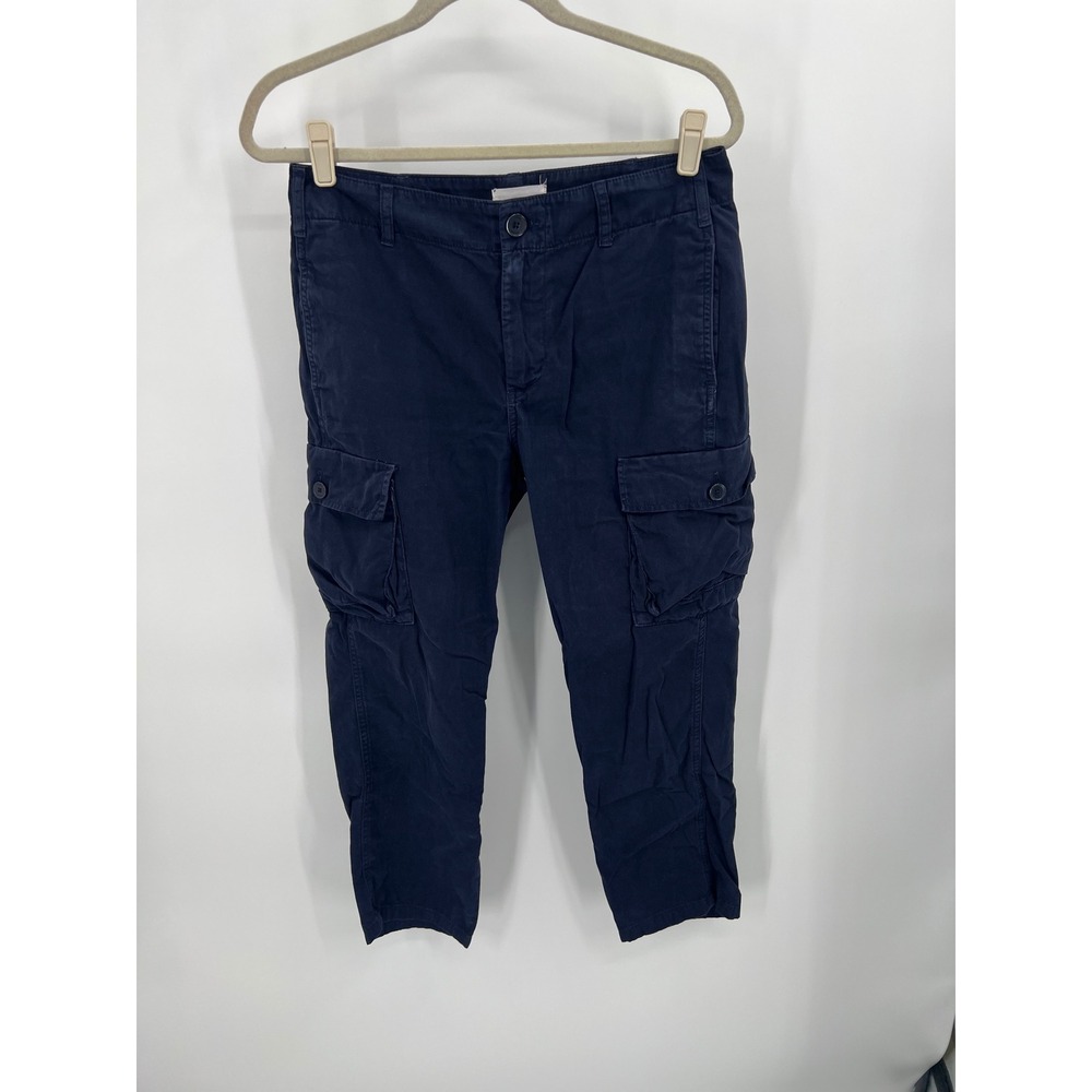 Frame "RUSPT586" Cargo Pants — Washed Navy, Size 28 Utility